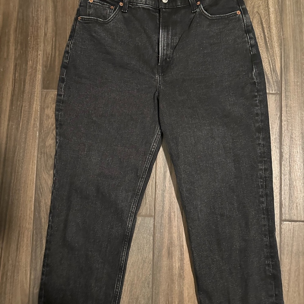 Abercrombie & Fitch Women's Black Ankle Jeans Ultra High Rise